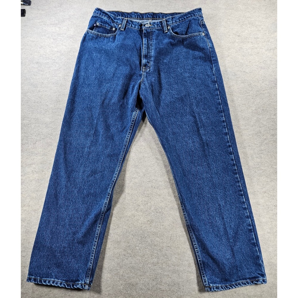 Vintage Polo Jeans Co Ralph Lauren Mens 34x32 Blue Loose Fit Denim Jeans